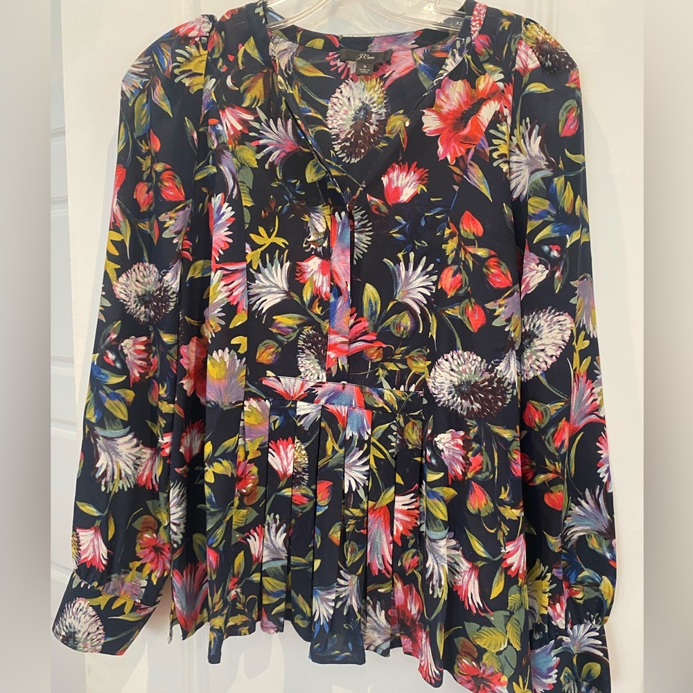 Silk floral blouse from JCrew